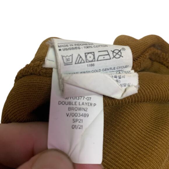 Yeezy Yzy x GAP Double Layer Brown Hoodie Womens Size M - Picture 7 of 7